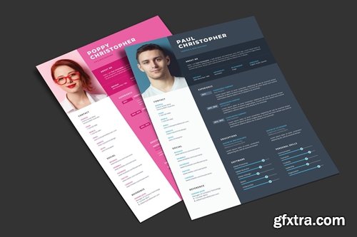 Resume CV Print Template 02