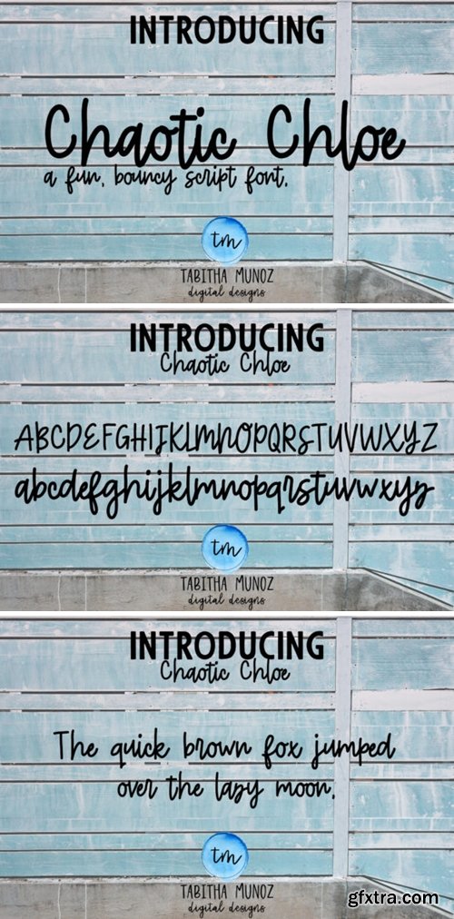 Chaotic Chloe Font