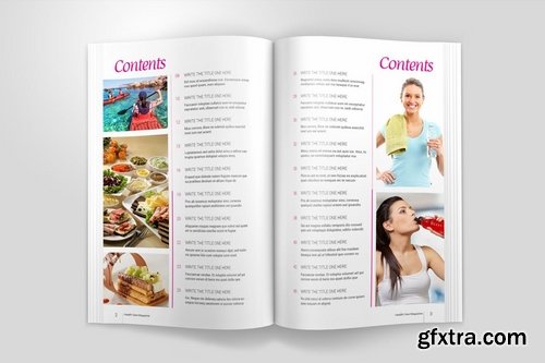 Health Care magazine Template