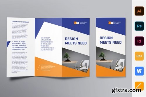 Interior Designer Poster Flyer Business Card Brochure Bifold Trifold