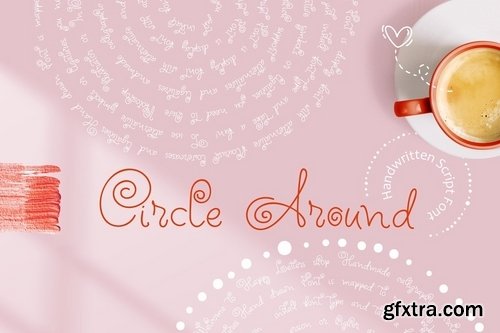 CM - Circle Around handwritten Kids Font 3940322