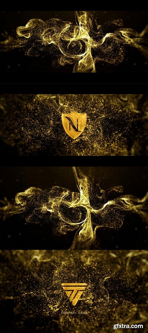 Videohive - Gold Particle Logo - 23201987