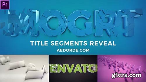 Videohive - Title Segments Reveal (Mogrt) - 23800545