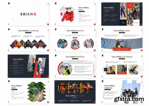 Skiing - Powerpoint Google Slides and Keynote Templates