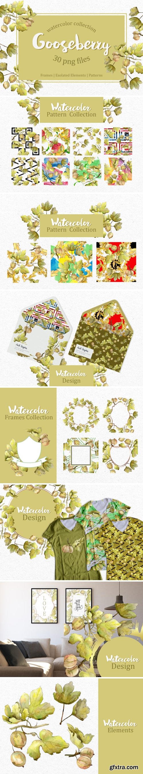 Watercolor Gooseberry Collection 1610465