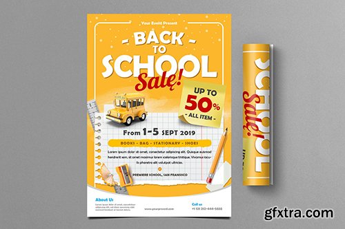 Back To School Sale Flyer