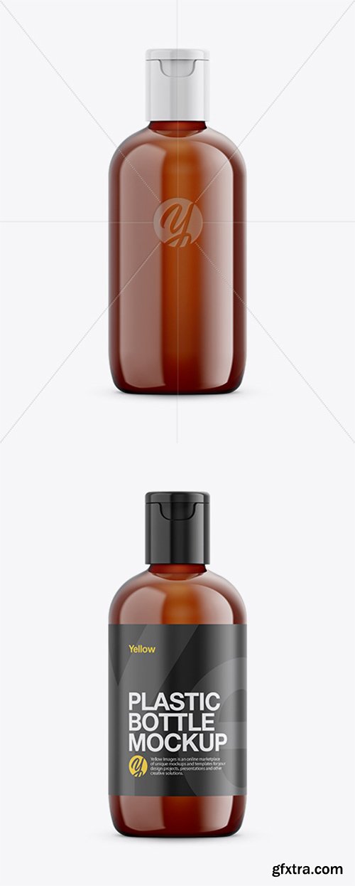 Amber Cosmetic Bottle Mockup 26307