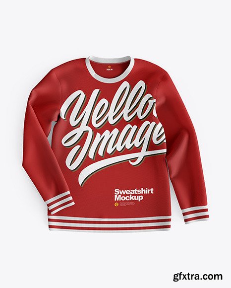 Sweatshirt Mockup - Top View 46310