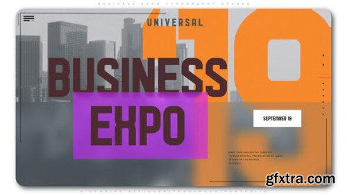 VideoHive Business Expo Typography Opener 24037056