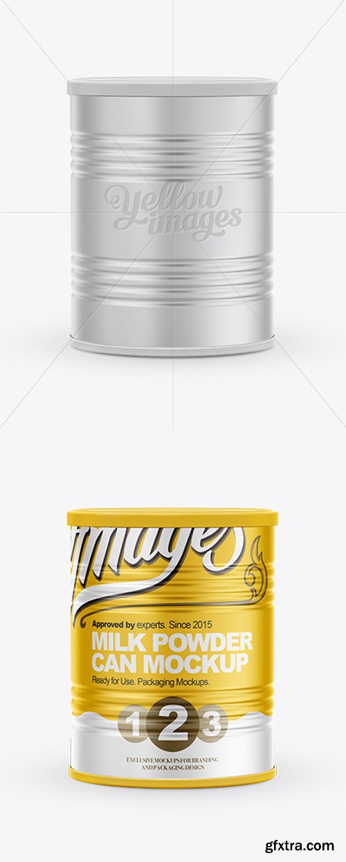 Milk Powder Can Mockup 11393