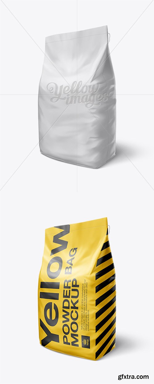 10kg Powder Bag Mockup / Half Side View 11066