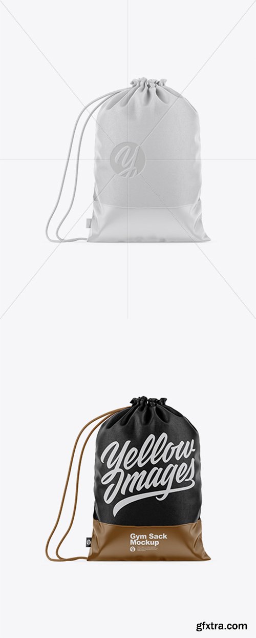 Matte Gym Sack Mockup 34685