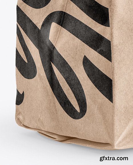 Kraft Food Bag Mockup 46286