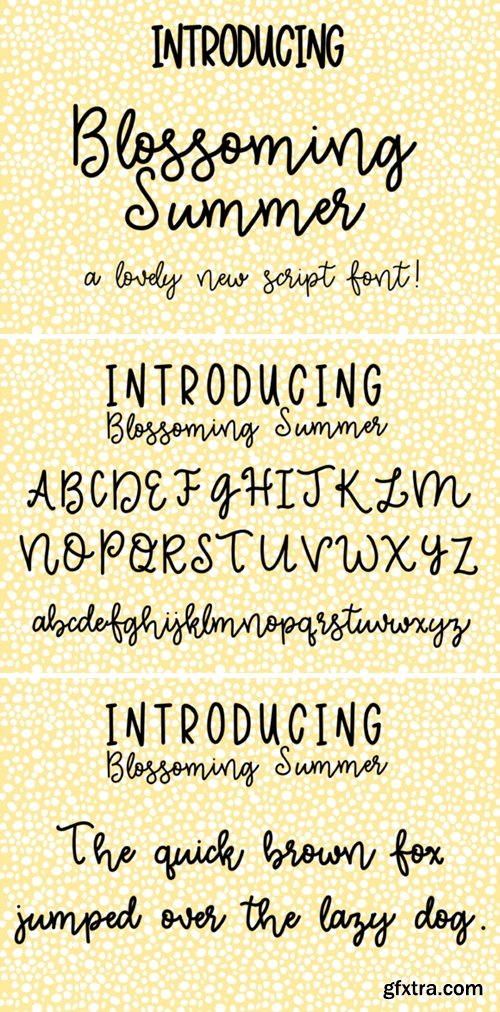 Blossoming Summer Font