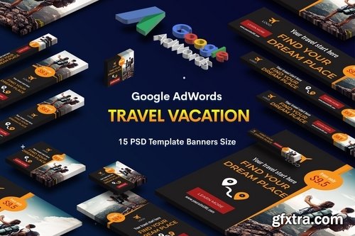 Travel Vacation Banners Ad