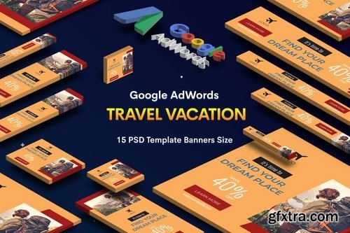 Travel Vacation Banners Ad