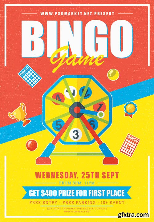 Bingo game - Premium flyer psd template