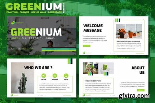 Greenium - Planting Services Google Slide