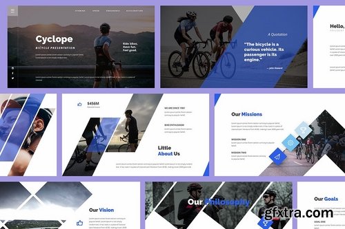 Cyclope - Bicycle Google Slides Template