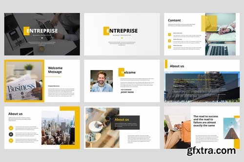 Entreprise - Powerpoint Google Slides and Keynote Templates