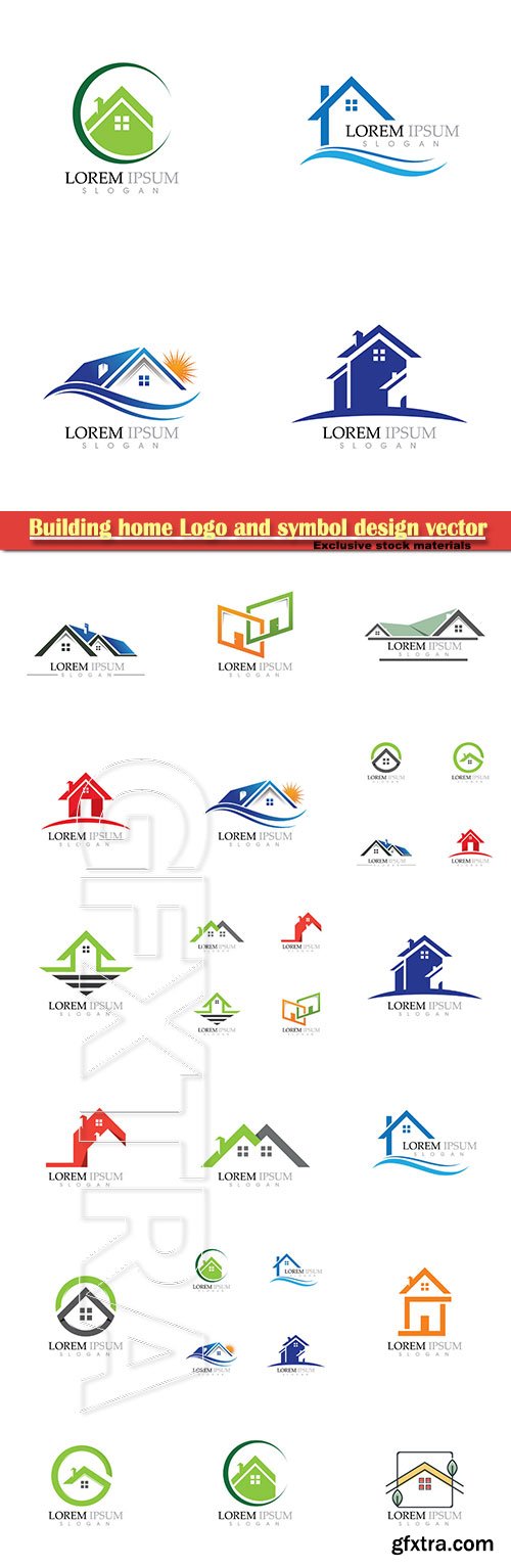 Building home Logo and symbol design vector