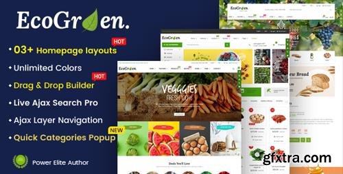 ThemeForest - EcoGreen v1.0.1 - Multipurpose Organic, Fruit, Vegetables Shopify Responsive Theme - 23246235