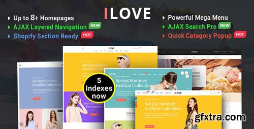 ThemeForest - iLove v1.0.1 - Highly Creative Responsive Shopify Theme (Sections Drag & Drop Ready) - 20774918