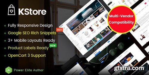 ThemeForest - KStore v1.0.0 - Multipurpose OpenCart 3 Hi-Tech Theme ( 3 Mobile Layouts Included) - 23735944