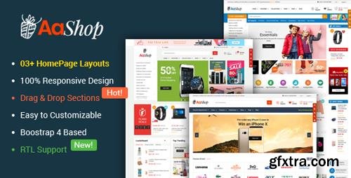 ThemeForest - AaShop v1.0.1 - Responsive & Multipurpose Sectioned Bootstrap 4 Shopify Theme - 23181870