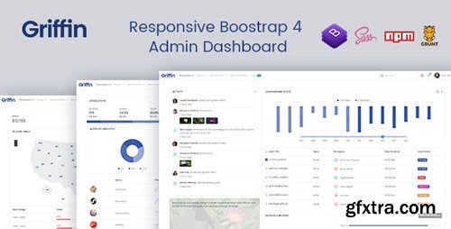 ThemeForest - Griffin v1.2 - Developer-friendly Bootstrap 4 Admin Dashboard & UI Kit - 23503962