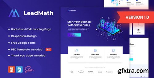 ThemeForest - LeadMath v1.0 - Lead Generation HTML Landing Page Template - 23164820