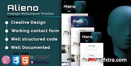 ThemeForest - Alieno v1.0 - Onepage Multipurpose Template - 23914425