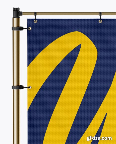 Vertical Sail Flag Mockup 19493