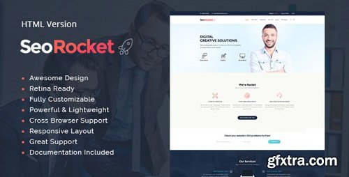 ThemeForest - Seo Rocket v1.1 - SEO & Marketing Site Template - 19619612