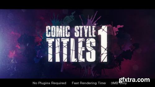 VideoHive Comic Style Title 19933896