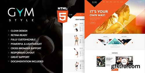 ThemeForest - GYM v1.0 - Sport & Fitness Club HTML Theme - 14262156