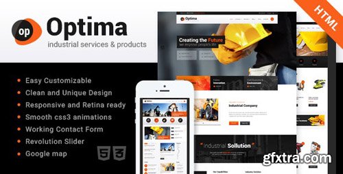 ThemeForest - Optima v1.0 - Industrial Site Template - 14763617