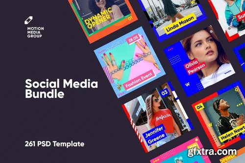 Social Media Bundle - 261 PSD