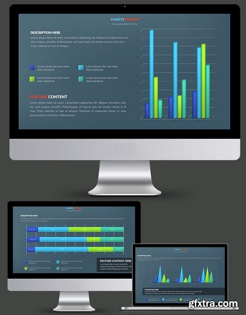 Graph & Charts Powerpoint and Keynote Templates