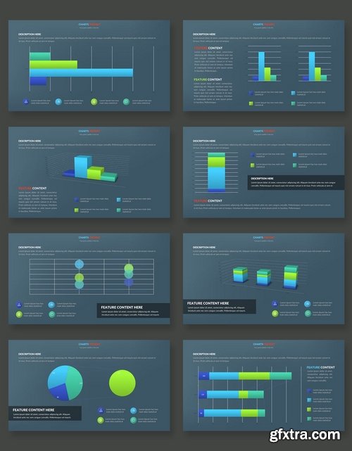 Graph & Charts Powerpoint and Keynote Templates