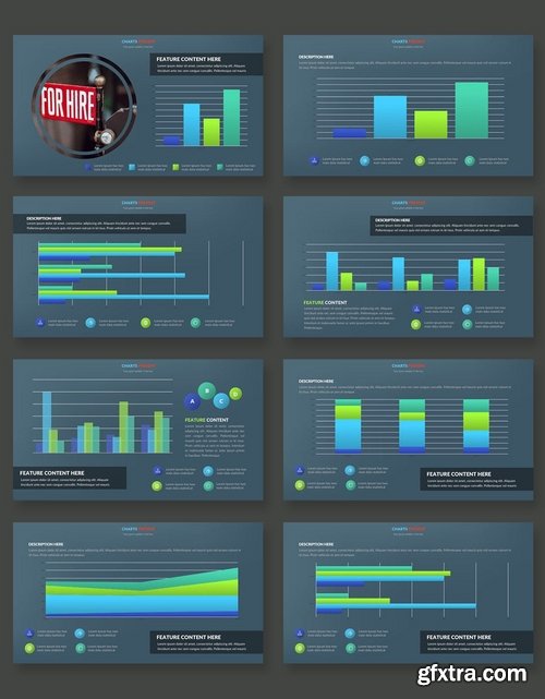 Graph & Charts Powerpoint and Keynote Templates