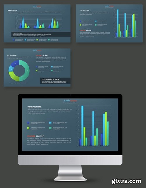 Graph & Charts Powerpoint and Keynote Templates