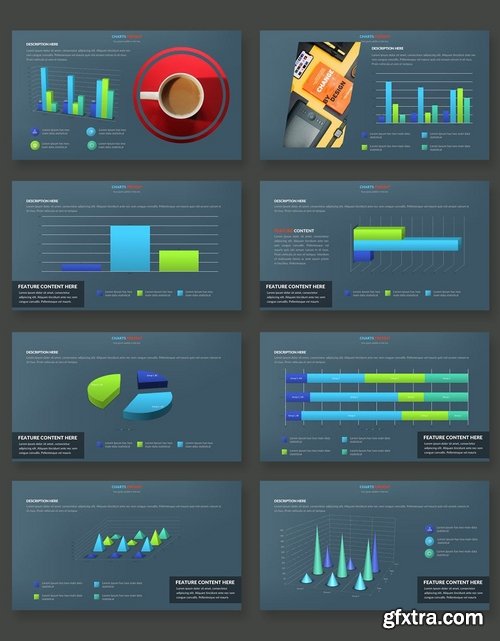 Graph & Charts Powerpoint and Keynote Templates