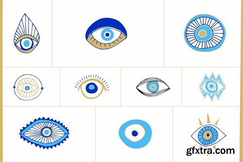 Evil Eye Illustrations + Patterns