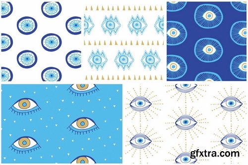 Evil Eye Illustrations + Patterns