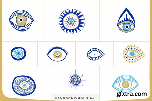 Evil Eye Illustrations + Patterns