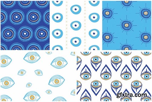 Evil Eye Illustrations + Patterns