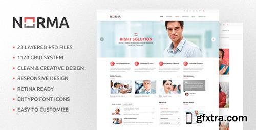 ThemeForest - NORMA v1.1 - Clean & Responsive HTML Theme - 6123738