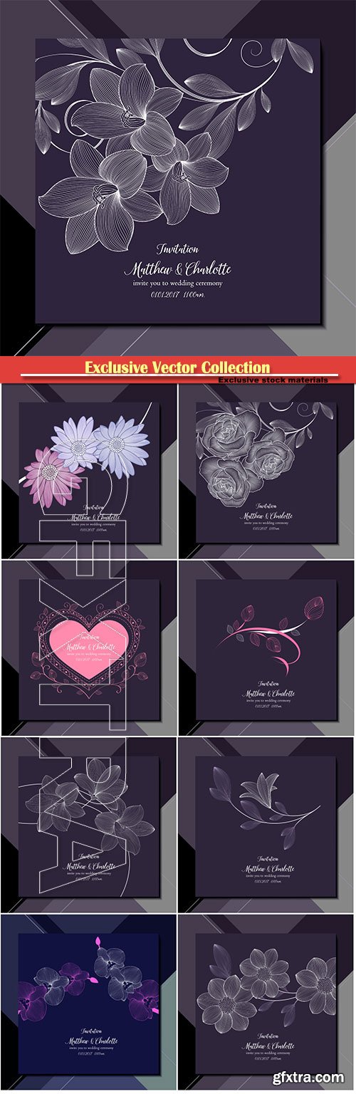 Vector invite you to wedding ceremony