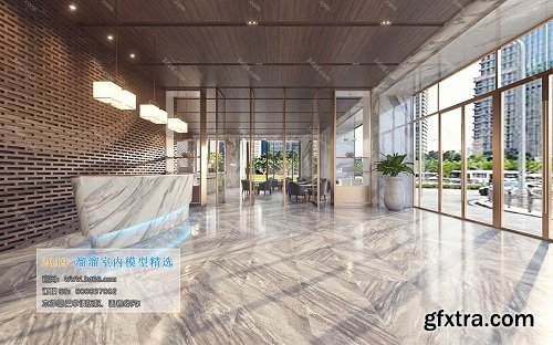 Modern Lobby & Reception Interior Scene 01 (2019)